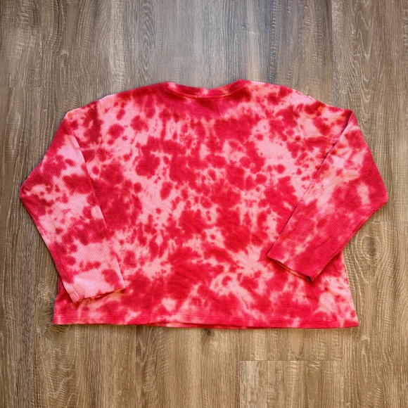 Anthropologie Janelle Waffle Tie Dye Shirt Saturday Sunday Womens 2X Shirt Only - Picture 6 of 6